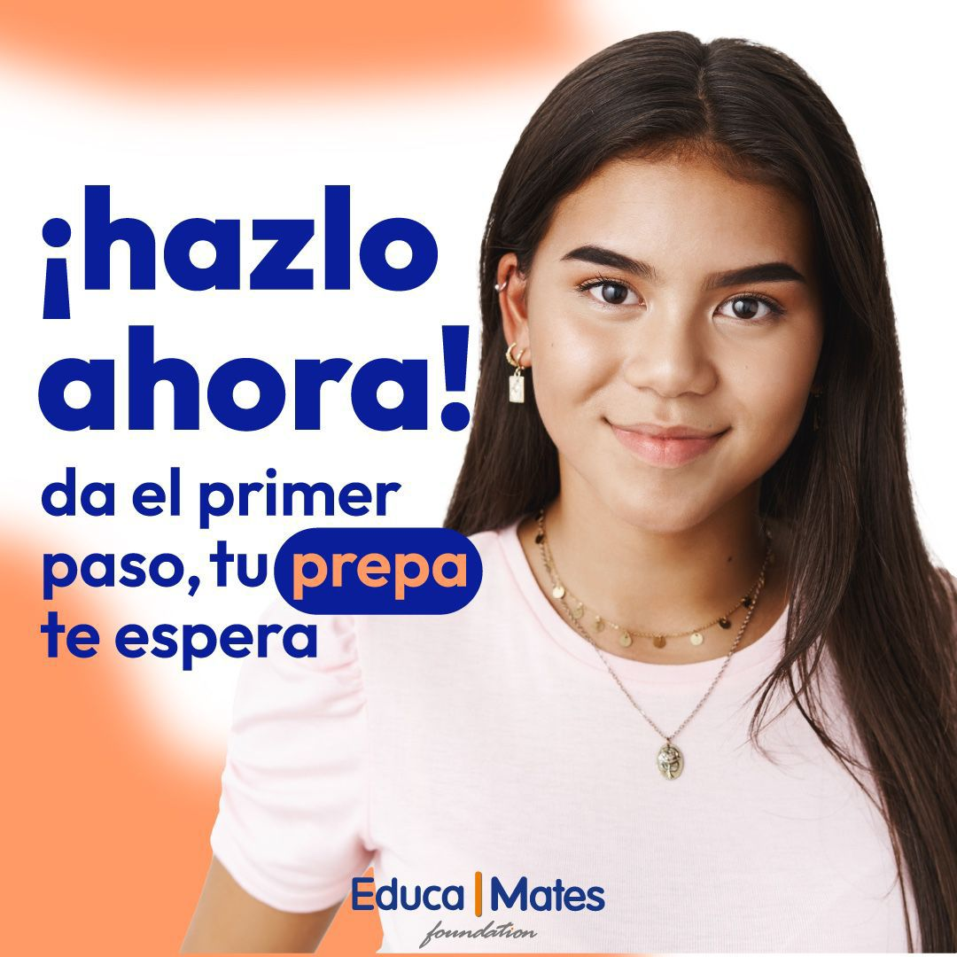 Estudiante sonriendo - Da el primer paso, tu prepa te espera